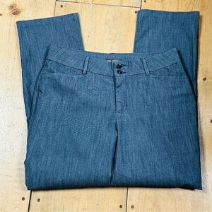 Lee Secretly Shapes Regular Fit Straight Leg Women's‎ Pants, 16, Gray/Blue EUC
